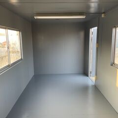 【三重】４坪ハウス　コンテナ　コンテナハウス　スーパーハウス　ユニットハウス　トレーラーハウス　事務所　倉庫　物置　備品【配送可】の画像