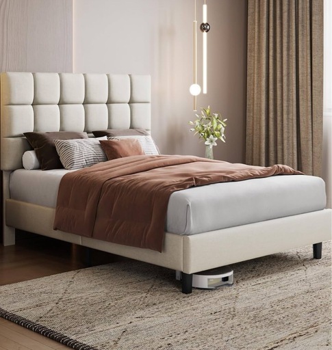 【値下げ】ダブル ファブリックベッドフレーム