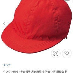 赤白帽子　の画像