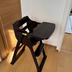 木製幼児椅子ベビーチェアの画像