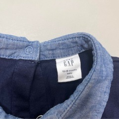GAP ロンパース　長袖　ベビー　カバーオール　Baby 男の子　重ね着風　80の画像