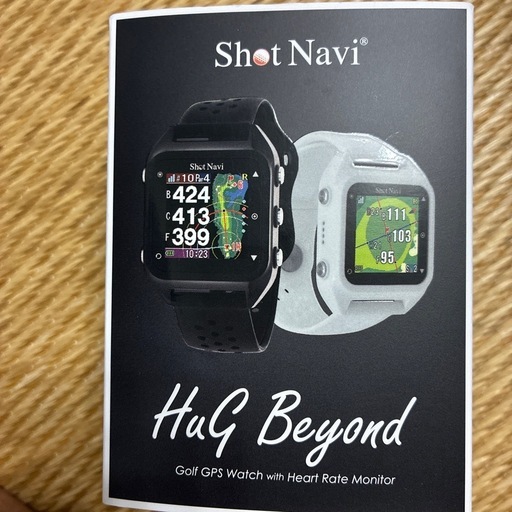 Shot Navi HuG Beyond ゴルフGPSウォッチ 心拍計 ブラック
