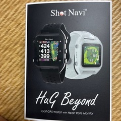 Shot Navi HuG Beyond ゴルフGPSウォッチ 心拍計 ブラックの画像