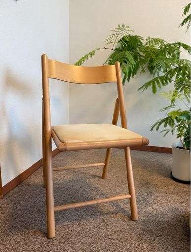 無印良品　折りたたみ木製椅子2脚　ウッドチェア 無印良品 折りたたみ木製椅子 ウッドチェア 無印良品 折りたたみ