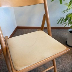 無印良品　木製折りたたみ椅子の画像