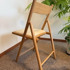 無印良品　木製折りたたみ椅子の画像