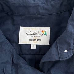 アーノルドパーマー シャツワンピース ブラウス ネイビー 未使用 サイズ3の画像