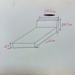 【お譲り先決まりました】ダブルベッド収納付き　の画像