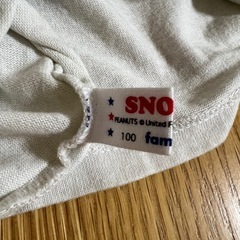 familiar スヌーピー　子供服の画像