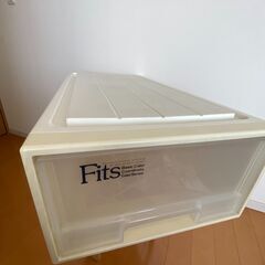 フィッツ（Fits）ケース ミドル 39×66×23（押入れ用）【黒＋白】最安 900円／美品1,000円 まとめ割ありの画像