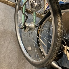 自転車緑の画像