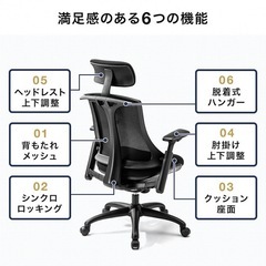 サンワサプライ　オフィスチェアの画像