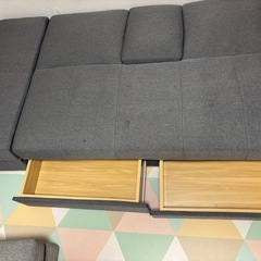 収納付きソファーベッドの画像