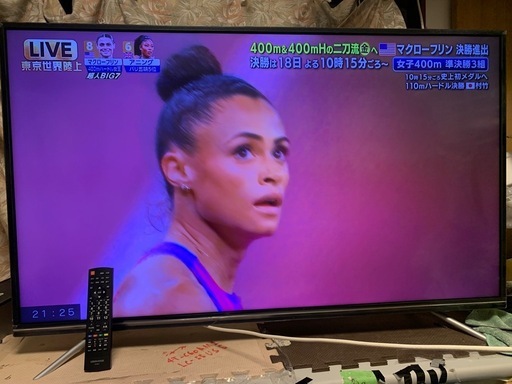 4K/HDR対応49型液晶テレビ GH-TV49E-BK(訳あり)