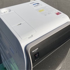 最安値【展示品】2023年購入SHARPドラム式洗濯機　洗剤自動　ES-V11A 配達無料！の画像