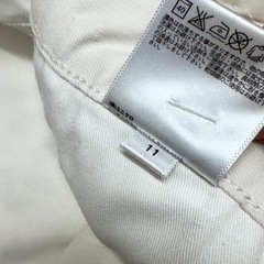 UNIQLO ユニクロ　ホワイト　デニム　ジーンズ　110の画像