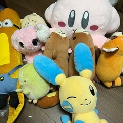 ぬいぐるみ　カービー　ポケモン　ミニオンの画像