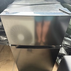 アイリスプラザ 冷蔵庫 87L ブラック 幅47cm PRC-B092D-B 直冷式 1ドア 右開き 新生活 一人暮らしの画像
