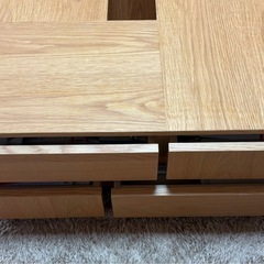 美品！収納付きローテーブルの画像