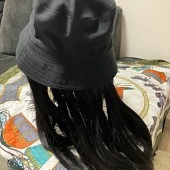 ［新品未使用］ウィッグ付きバケットハットの画像