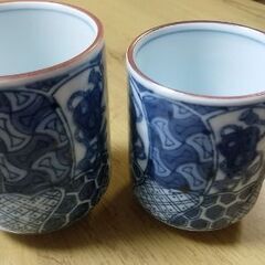 有田焼 湯呑み 祥楽窯 夫婦湯のみの画像