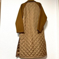 lumier  レディース フリーサイズ　ウールタッチジップシャツコート キャメル 前開き  2年前購入 未使用の画像