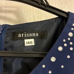 アリサナのドレス　ネイビー　140の画像