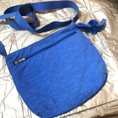 美品　Kipling キプリング　ショルダーバッグ　ナイロン　青の画像