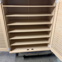 美品　木製 下駄箱 シューズボックスの画像
