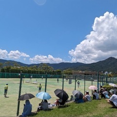 テニス　ダブルスゲーム　西部運動公園