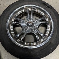 14インチ スタッドレス付アルミ NEO ROAD PCD100 4穴 の画像