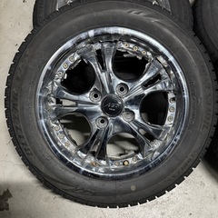 14インチ スタッドレス付アルミ NEO ROAD PCD100 4穴 の画像