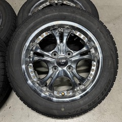 14インチ スタッドレス付アルミ NEO ROAD PCD100 4穴 の画像