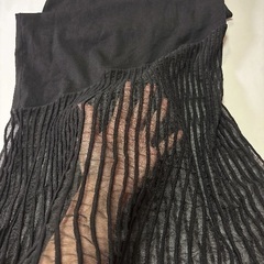 シアー切り替えデザイン　キャミロングワンピの画像