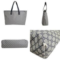 グッチ 211120 トートバッグ グレー  GUCCI  GGスプリームの画像