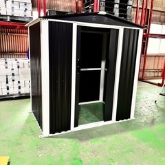 【新品/傷あり/組み立て前】メタルシェッド 物置 野外 倉庫 6×4フィートの画像