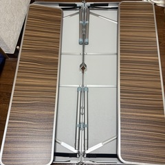 FIELDOOR 収納式アルミレジャーテーブル　幅110cmの画像