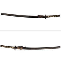 R6-00021 模造 脇差 拵え付き 美術品 装具 鞘の画像