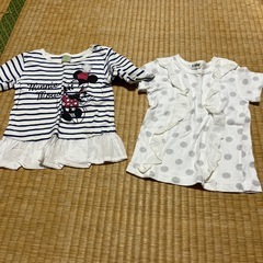 ⑤女の子　80 半袖　長袖の画像