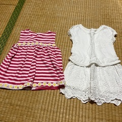 ⑤女の子　80 半袖　長袖の画像