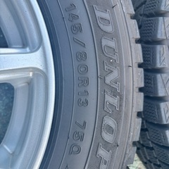 スタッドレスタイヤホイル／ダンロップ145/80R13 軽自動車の画像