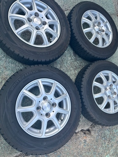 スタッドレスタイヤホイル／ダンロップ145/80R13 軽自動車