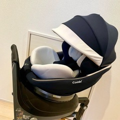 【美品】Combi ISOFIX クルムーヴスマート 回転　チャイルドシートの画像
