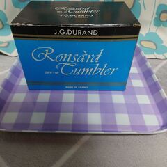 新品箱入り【ガラスコップ×６】J.G.DURAND／フランス製の画像