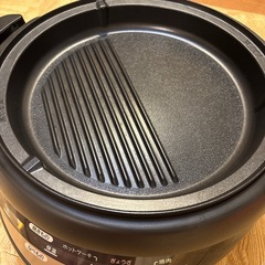 TIGER タイガー 電気グリル鍋 CQG-B200 3.7Ｌ　プレート説明書付の画像