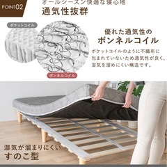 脚付きマットレス
の画像