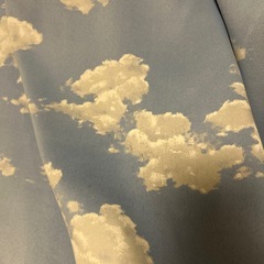 カーテン　遮光　雲　子ども部屋　カラフル　レトロ　空の画像