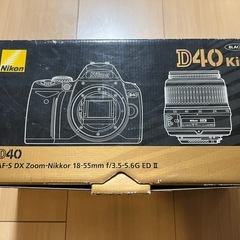 Nikon D40 デジタル一眼レフカメラ　
レンズキット　BLACKの画像