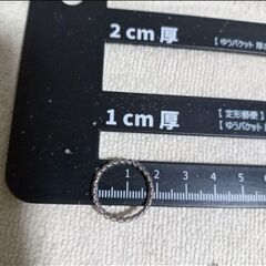 ≒m→→→j18-A（14）シンプルでミニマリストなシルバーリング単品の画像