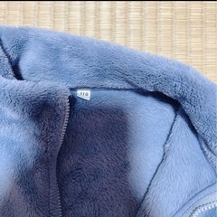 無印良品 muji 着る毛布 110 フリース ブルーの画像